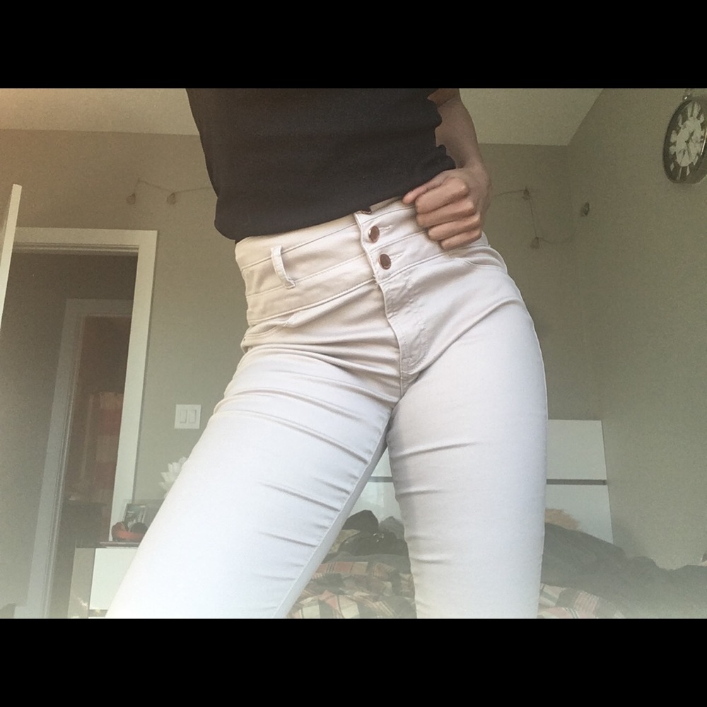 Pastel Pink Charlotte Russe Skinny Jeans